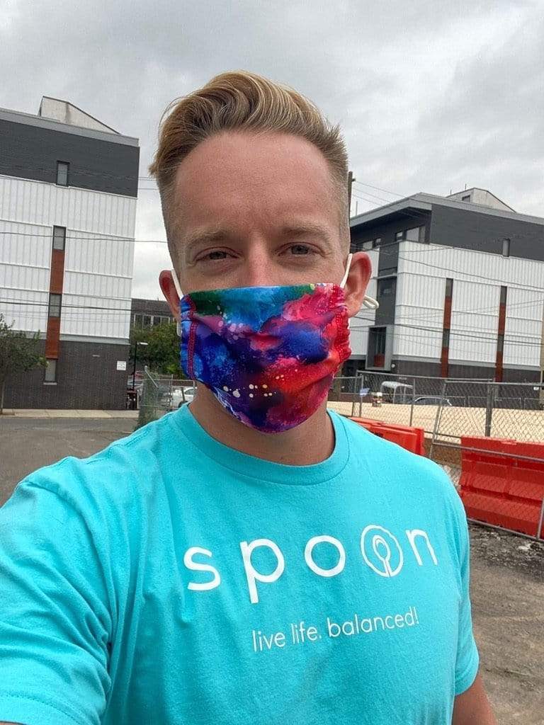 TowelUpNow Tie Dye Splash Mask