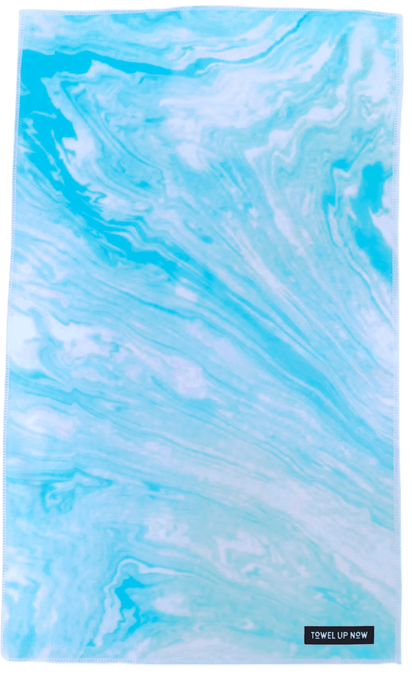 TowelUpNow Blue Marbleized Gym Towel