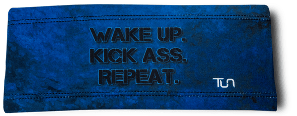 TowelUpNow Wake Up. Kick Ass. Repeat. Headband