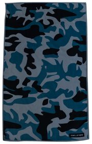 TowelUpNow Blue Camo Gym Towel