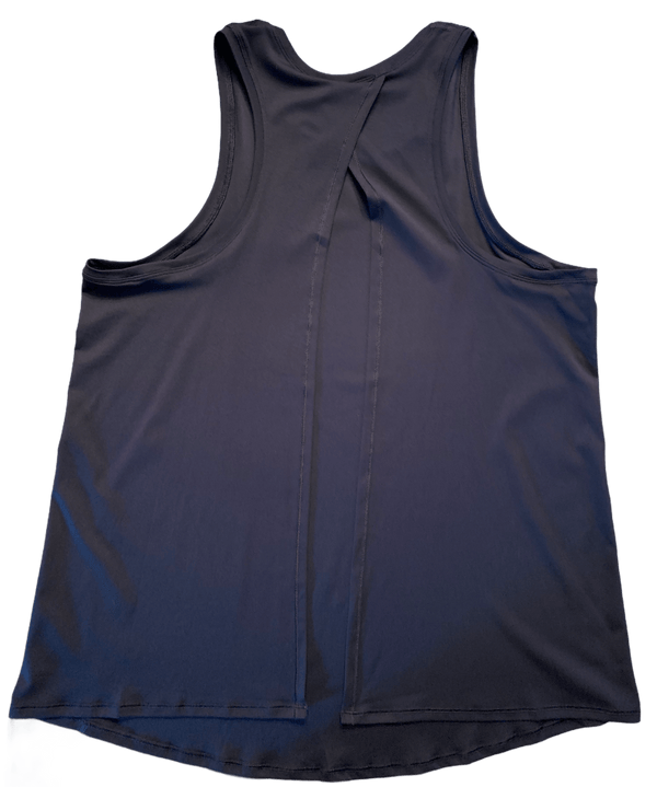 TowelUpNow Black Women's Cross-Tie Running Tank