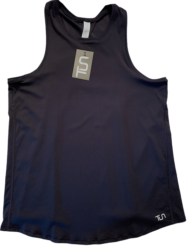 TowelUpNow Black Women's Cross-Tie Running Tank
