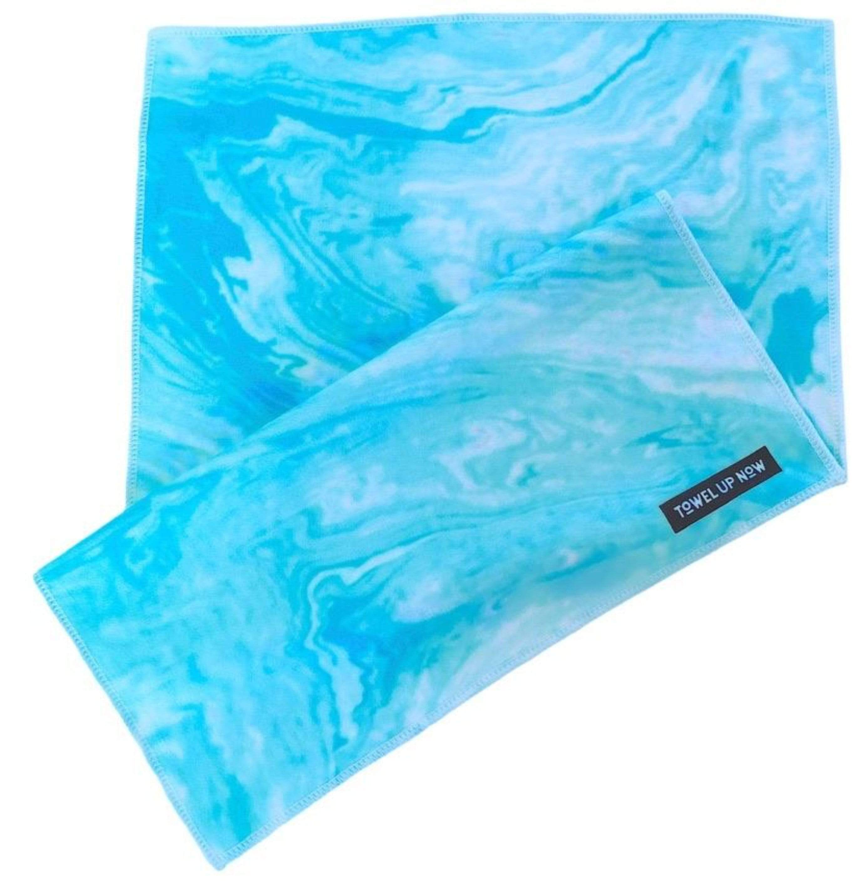 TowelUpNow Blue Marbleized Gym Towel