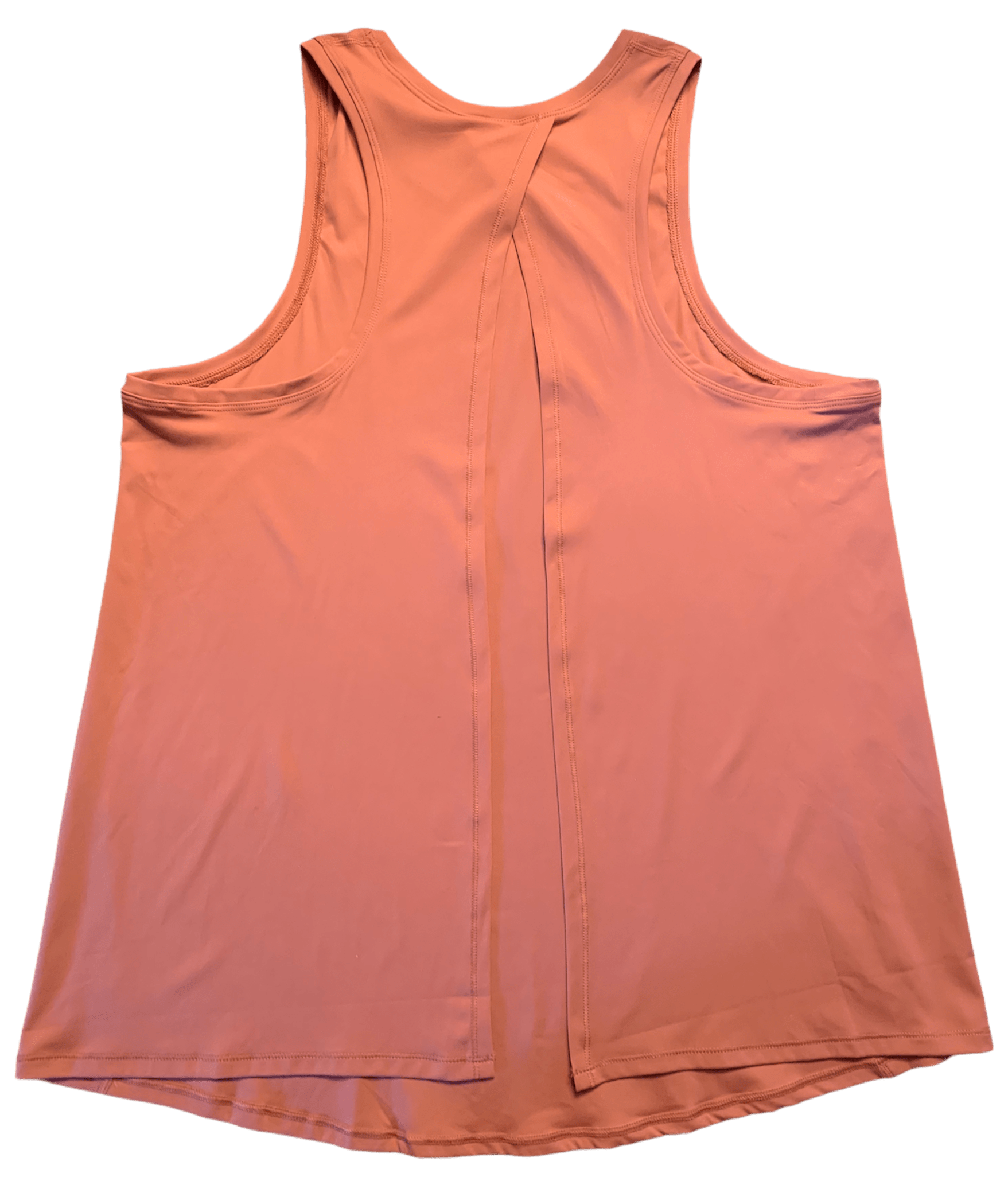 TowelUpNow Deep Coral Women's Cross-Tie Running Tank