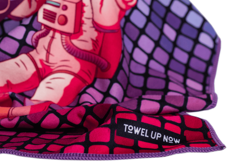TowelUpNow Disco Moon Man Gym Towel