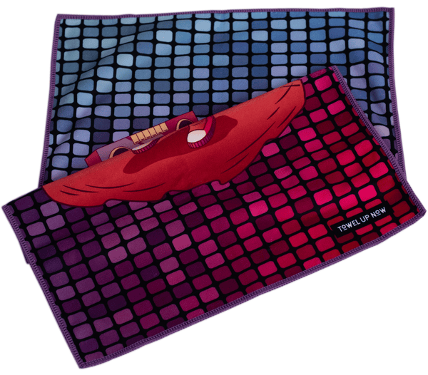 TowelUpNow Disco Moon Man Gym Towel
