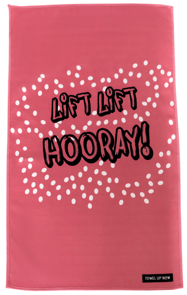 TowelUpNow Lift Lift Hooray Gym Towel