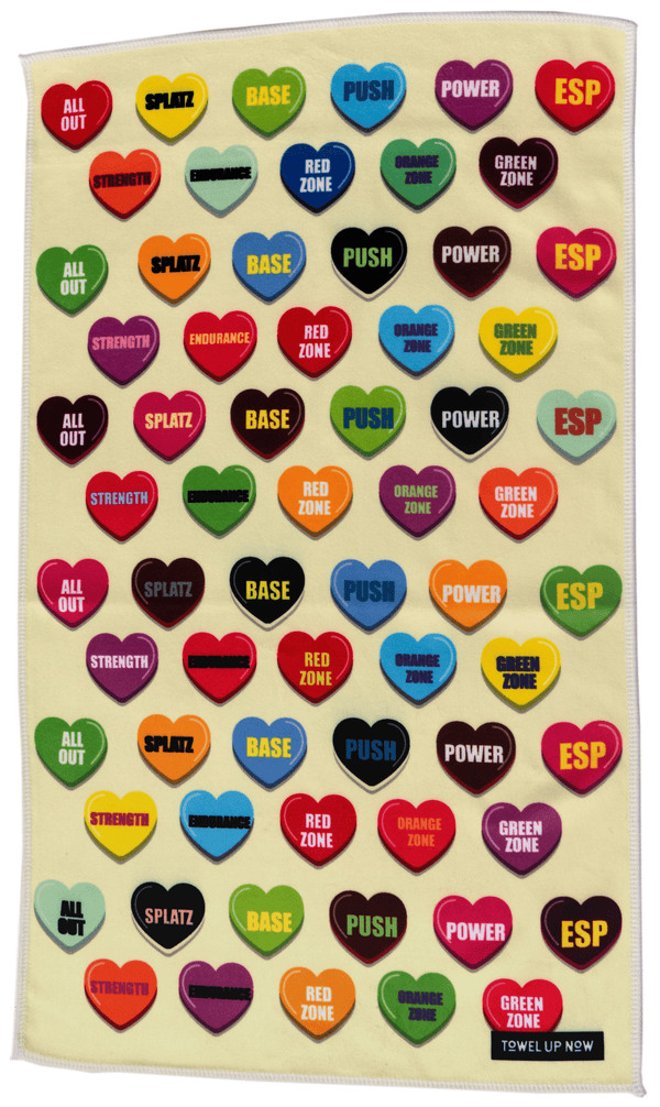 TowelUpNow Theory Hearts Gym Towel