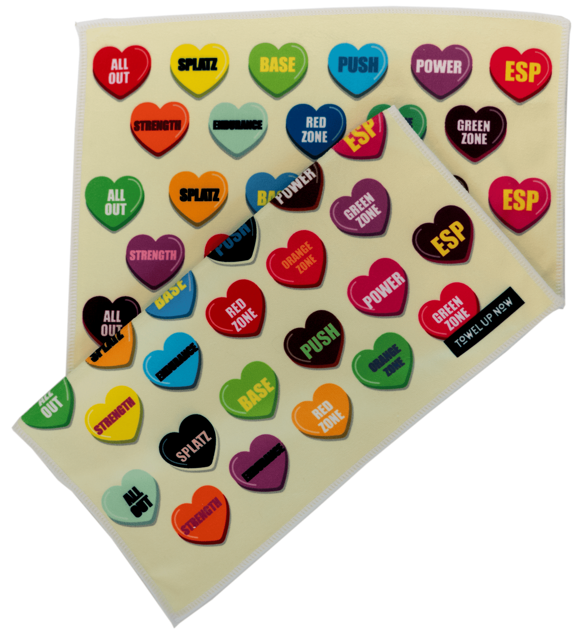 TowelUpNow Theory Hearts Gym Towel