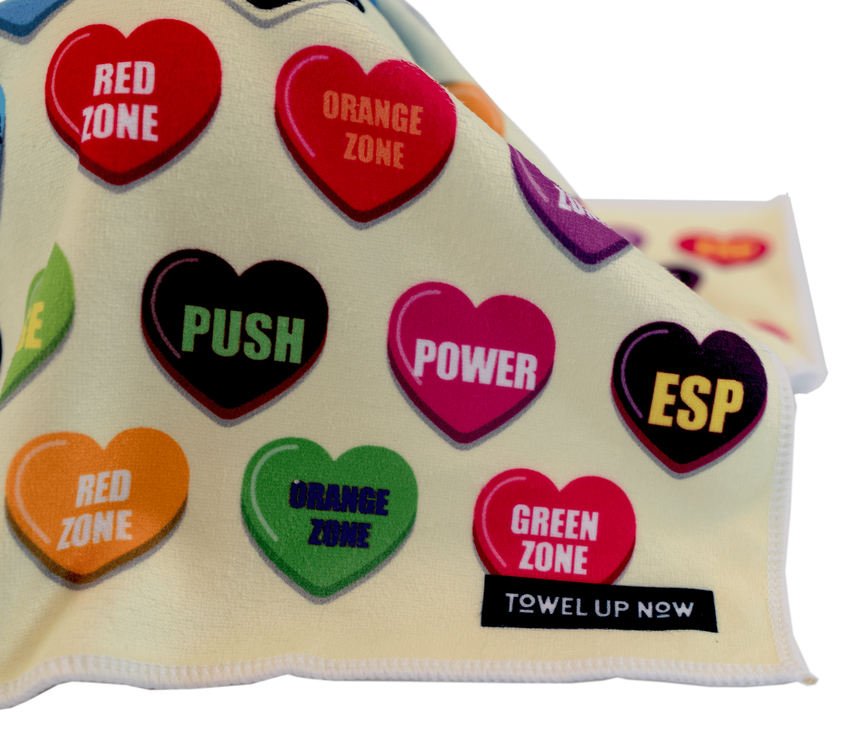 TowelUpNow Theory Hearts Gym Towel
