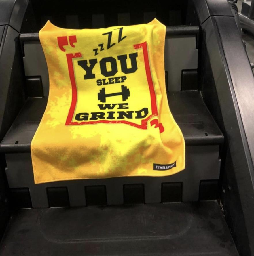 TowelUpNow You Sleep, We Grind Gym Towel